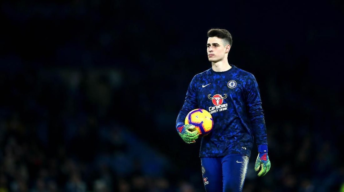 Maurizio Sarri menyebut Kepa Arrizabalaga masih kiper nomor satu Chelsea (Foto: Clive Rose/Getty Images)