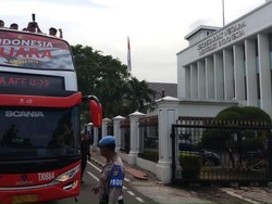 Rombongan Konvoi Timnas U-22 Tiba di Istana Negara