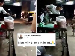 Penjual Makanan Ini Berikan Makanan Gratis untuk Anak Kecil di Pinggir Jalan