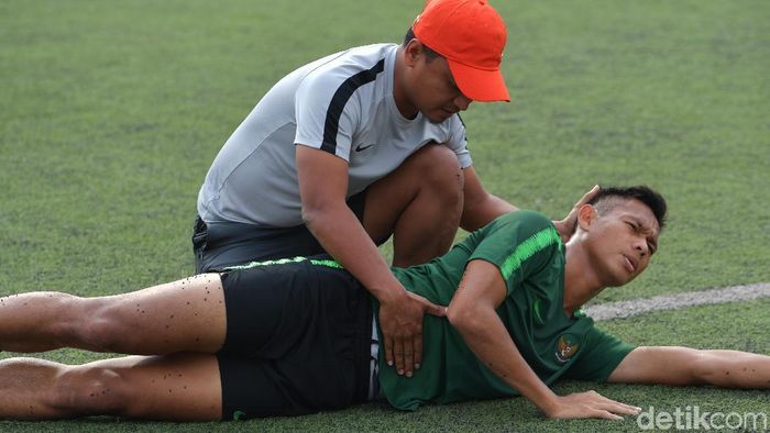 Andy Setyo, kapten Timnas Indonesia U-22. (Nyoman Budhiana/ama/Antara) Andy Setyo, kapten Timnas Indonesia U-22. (Nyoman Budhiana/ama/Antara)