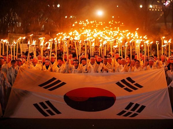 Aksi Warga Korsel Mengenang 100 Tahun Gerakan Kemerdekaan Korea
