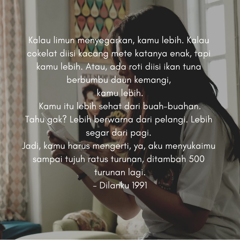 Quotes  Film  Dilan  Wallpaper Image Photo