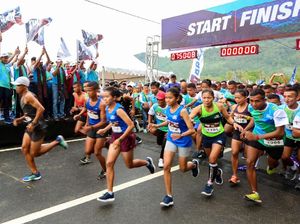 Ribuan Pelari Antusias Ikuti BRI Mandeh Run 2019