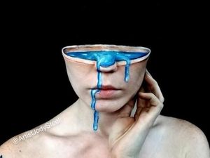 Ngeri Tapi Keren! Lukisan 3D di Tubuh Tampak Nyata Ngeri Tapi Keren! Lukisan 3D di Tubuh Tampak Nyata