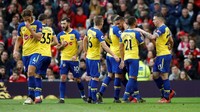 Tapi tuan rumah justru tertinggal lebih dulu usai kebobolan gol jarak jauh Yan Valery di menit ke-26. Reuters/Carl Recine.