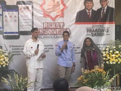 Bareng Neno, Sandiaga Luncurkan Aplikasi Rekat untuk Kawal TPS