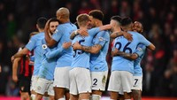 Gol Riyad Mahrez memastikan Manchester City menang tipis 1-0 atas Bournemouth. REUTERS/Dylan Martinez.