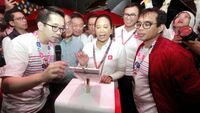 Saat Menteri Rini Jajal Fintech LinkAja di JJF 2019