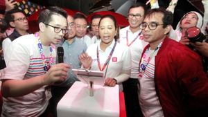 Saat Menteri Rini Jajal Fintech LinkAja di JJF 2019
