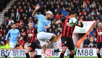 Manchester City sukses meraih tiga angka saat bertandang ke Vitality Stadium, Sabtu (3/2/2019) malam WIB, pada pekan ke-29 Liga Inggris. REUTERS/Dylan Martinez.