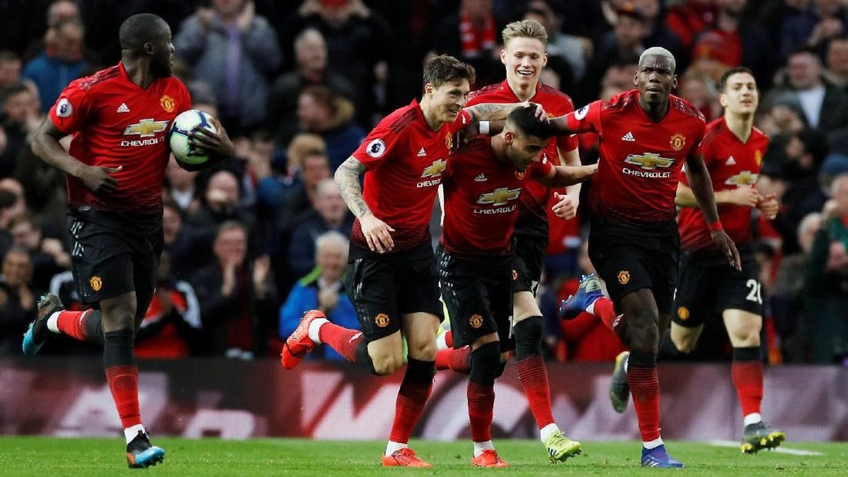 Pemain Manchester United di Liga Inggris. (Foto: Reuters)