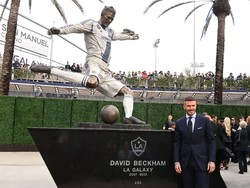 Patung David Beckham Mejeng di Markas LA Galaxy