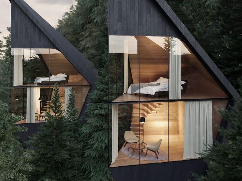 Amazing! Rumah Pohon Futuristik di Tengah Hutan