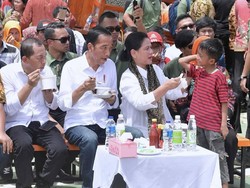 Jokowi dan Iriana Sengaja Tak Sarapan Demi Makan Bakso di Bekasi