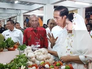 Begini Momen Seru Jokowi dan Iriana Belanja Ke Pasar Tradisional