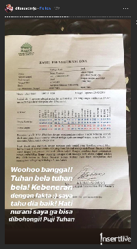 Insta Story Dita Soedarjo 