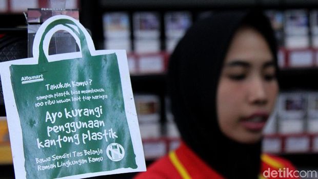 Ilustrasi diet sampah plastik