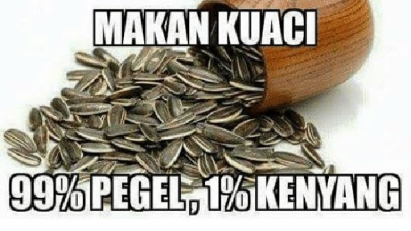 Kriuk-kriuk, 8 Meme Makan Kuaci yang Bikin Capek hingga Geregetan