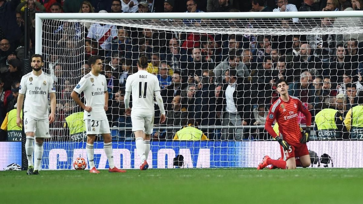 Tersingkirnya Real Madrid di babak 16 besar Liga Champions melahirkan statistik tidak diinginkan. (Foto: Denis Doyle/Getty Images)