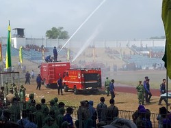 Seabad Damkar, Mendagri Disuguhi Atraksi Heroik