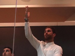 Sergio Ramos absen di leg kedua 16 besar Liga Champions kontra Ajax Amsterdam karena akumulasi kartu kuning. Ramos bahkan harus menjalani skorsing dua laga karena mendapat hukuman tambahan. (Sergio Perez/Reuters)