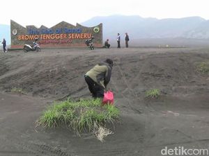 Keren, Kaldera dan Pura Luhur Poten Bersih dari Sampah Jelang Nyepi