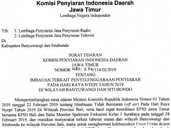 Nyepi, KPID Imbau TV, Radio di Situbondo dan Banyuwangi Tak Siaran