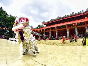 White In Red Barongsai