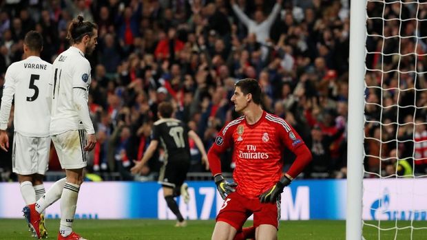 Madrid kalah 1-4 dari Ajax di kandang sendiri.
