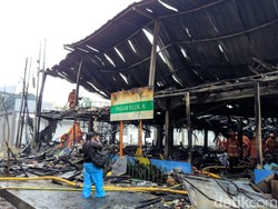 Kebakaran di Blok A Padam, 414 Kios Terbakar