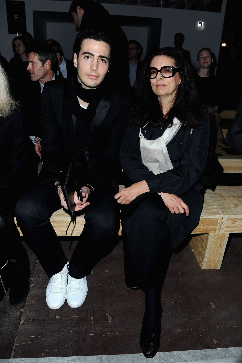 PARIS, FRANCE - MARCH 04:  Jean-Victor Bettencourt-Meyers and Francoise Bettencourt-Meyers attend the Saint Laurent Fall/Winter 2013 Ready-to-Wear show as part of Paris Fashion Week on March 4, 2013 in Paris, France.  (Photo by Pascal Le Segretain/Getty Images)