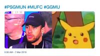 Ada Neymar Tiru Pikachu dalam Ragam Meme MU Singkirkan PSG