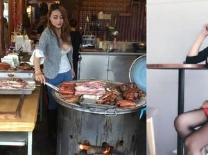 Bantu Orang Tuanya Jual Daging BBQ, Model Cantik Ini Dijuluki Ratu BBQ