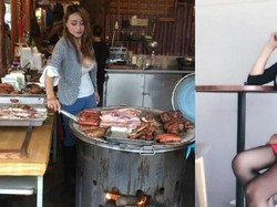 Bantu Orang Tuanya Jual Daging BBQ, Model Cantik Ini Dijuluki Ratu BBQ