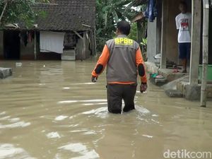 Bengawan Solo Meluap, 9 Desa di 3 Kecamatan Lamongan Banjir