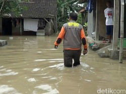 Bengawan Solo Meluap, 9 Desa di 3 Kecamatan Lamongan Banjir