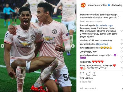 MU Tak Henti Rayakan Kemenangan Atas PSG di Instagram