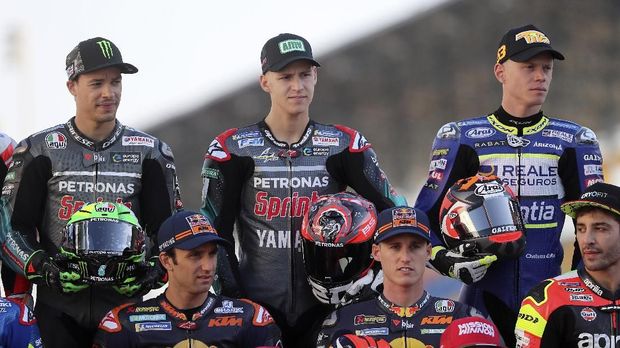Fabio Quartararo duet dengan Franco Morbidelli di Yamaha Petronas pada MotoGP 2019.