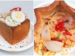 Unik Banget! Roti Panggang Lava Ini Berisi Laksa Singapura