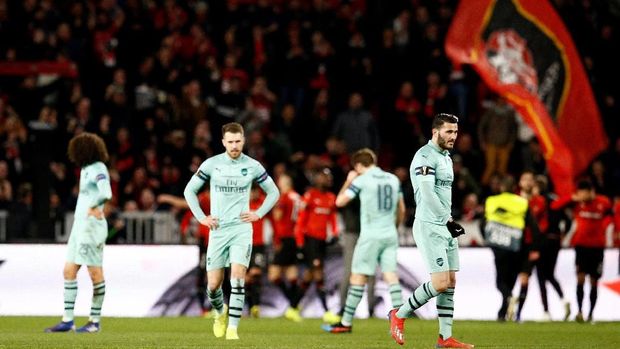 Arsenal tumbang di markas Rennes.