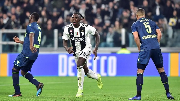 Hasil Liga Italia: Moise Kean Dua Gol, Juventus Libas Udinese 4-1