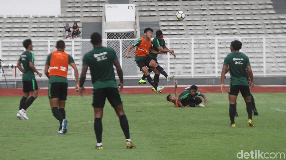 Suasana internal game Timnas Indonesia U-22 di Stadion Madya, Senayan, Sabtu (9/3/2019). (Foto: Pradita Utama/detikcom)