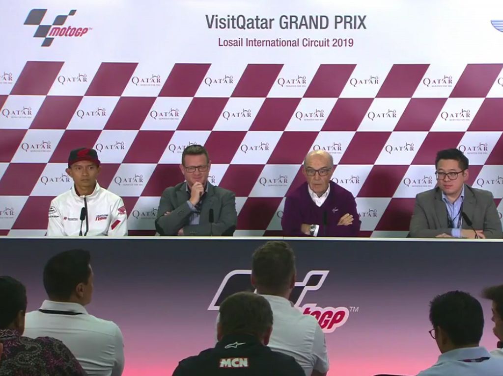 Dorna Perkenalkan MotoGP Indonesia di Qatar Dorna Perkenalkan MotoGP Indonesia di Qatar