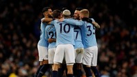 Dengan kemenangan ini, City memenangi 10 dari 11 pertandingan terakhir di Liga Inggris. Satu laga lainnya menelan kekalahan. (Foto: Phil Noble/Reuters)