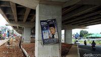 Duh... Poster dan Spanduk Caleg Bikin Kumuh Tol Becakayu