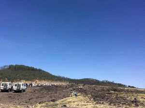 Penampakan Lokasi Jatuhnya Pesawat MAX 8 Ethiopian Airlines
