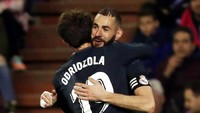 Poin penuh dari pertandingan ini tak menggeser Madrid dari posisi tiga klasemen Liga Spanyol dengan 51 poin. Mereka tertinggal lima angka dari Atletico Madrid di posisi dua dan teroaut 12 poin di belakang Barcelona yang kini memuncaki klasemen. REUTERS/Sergio Perez.