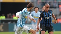 Nerrazurri, yang kembali tak diperkuat oleh Mauro Icardi, tampil tumpul di babak pertama.