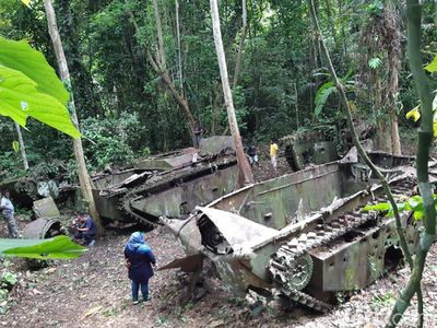 Foto: Ada Tank Perang Dunia II di Papua Barat