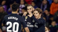 Dalam lanjutan Liga Spanyol, El Real menang 4-1 atas Real Valladolid. REUTERS/Sergio Perez.
